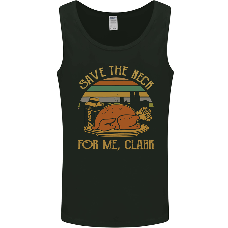 Save the Neck For Me Clark Christmas Movie Mens Vest Tank Top Black
