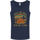 Save the Neck For Me Clark Christmas Movie Mens Vest Tank Top Navy Blue