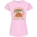 Save the Neck For Me Clark Christmas Movie Womens Petite Cut T-Shirt Light Pink
