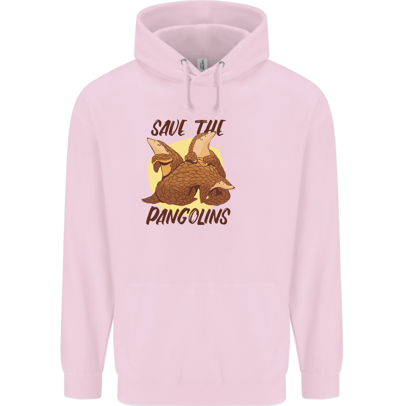 Save the Pagolins Environment Endangered Childrens Kids Hoodie Light Pink