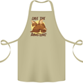 Save the Pagolins Environment Endangered Cotton Apron 100% Organic Khaki