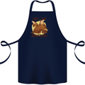 Save the Pagolins Environment Endangered Cotton Apron 100% Organic Navy Blue