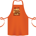 Save the Pagolins Environment Endangered Cotton Apron 100% Organic Orange