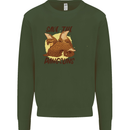 Save the Pagolins Environment Endangered Kids Sweatshirt Jumper Forest Green