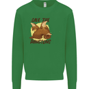 Save the Pagolins Environment Endangered Kids Sweatshirt Jumper Irish Green
