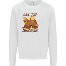 Save the Pagolins Environment Endangered Kids Sweatshirt Jumper White