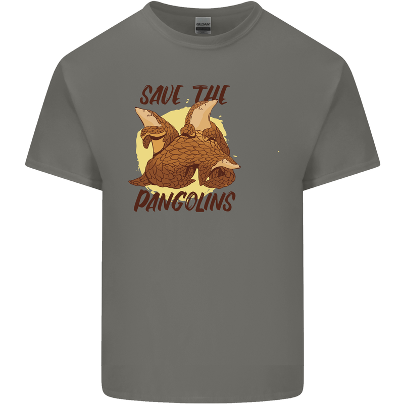 Save the Pagolins Environment Endangered Kids T-Shirt Childrens Charcoal
