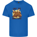 Save the Pagolins Environment Endangered Kids T-Shirt Childrens Royal Blue