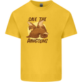 Save the Pagolins Environment Endangered Kids T-Shirt Childrens Yellow