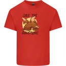 Save the Pagolins Environment Endangered Mens Cotton T-Shirt Tee Top Red