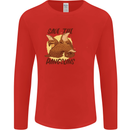 Save the Pagolins Environment Endangered Mens Long Sleeve T-Shirt Red