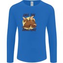 Save the Pagolins Environment Endangered Mens Long Sleeve T-Shirt Royal Blue