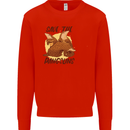 Save the Pagolins Environment Endangered Mens Sweatshirt Jumper Bright Red