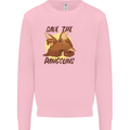 Save the Pagolins Environment Endangered Mens Sweatshirt Jumper Light Pink