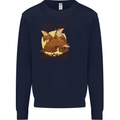 Save the Pagolins Environment Endangered Mens Sweatshirt Jumper Navy Blue
