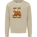 Save the Pagolins Environment Endangered Mens Sweatshirt Jumper Sand