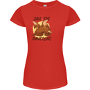 Save the Pagolins Environment Endangered Womens Petite Cut T-Shirt Red