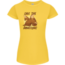 Save the Pagolins Environment Endangered Womens Petite Cut T-Shirt Yellow