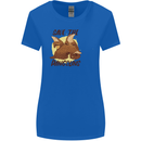 Save the Pagolins Environment Endangered Womens Wider Cut T-Shirt Royal Blue