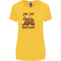 Save the Pagolins Environment Endangered Womens Wider Cut T-Shirt Yellow