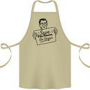 Save the Planet Go Vegan Global Warming Cotton Apron 100% Organic Khaki