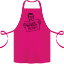 Save the Planet Go Vegan Global Warming Cotton Apron 100% Organic Pink