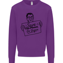Save the Planet Go Vegan Global Warming Kids Sweatshirt Jumper Purple