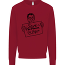Save the Planet Go Vegan Global Warming Kids Sweatshirt Jumper Red
