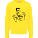Save the Planet Go Vegan Global Warming Kids Sweatshirt Jumper Yellow