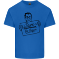 Save the Planet Go Vegan Global Warming Kids T-Shirt Childrens Royal Blue