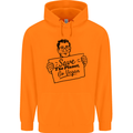 Save the Planet Go Vegan Global Warming Mens 80% Cotton Hoodie Orange