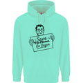 Save the Planet Go Vegan Global Warming Mens 80% Cotton Hoodie Peppermint