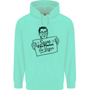Save the Planet Go Vegan Global Warming Mens 80% Cotton Hoodie Peppermint