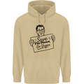 Save the Planet Go Vegan Global Warming Mens 80% Cotton Hoodie Sand
