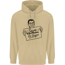 Save the Planet Go Vegan Global Warming Mens 80% Cotton Hoodie Sand