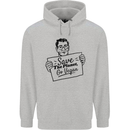 Save the Planet Go Vegan Global Warming Mens 80% Cotton Hoodie Sports Grey