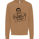 Save the Planet Go Vegan Global Warming Mens Sweatshirt Jumper Caramel Latte