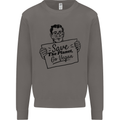 Save the Planet Go Vegan Global Warming Mens Sweatshirt Jumper Charcoal