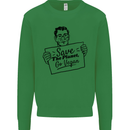 Save the Planet Go Vegan Global Warming Mens Sweatshirt Jumper Irish Green