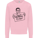 Save the Planet Go Vegan Global Warming Mens Sweatshirt Jumper Light Pink