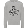 Save the Planet Go Vegan Global Warming Mens Sweatshirt Jumper Sports Grey