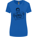 Save the Planet Go Vegan Global Warming Womens Wider Cut T-Shirt Royal Blue