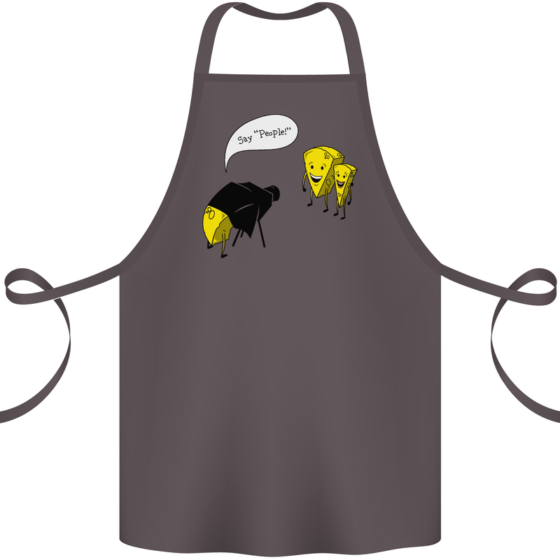 Say People Funny Photography Photograper Cotton Apron 100% Organic Dark Grey