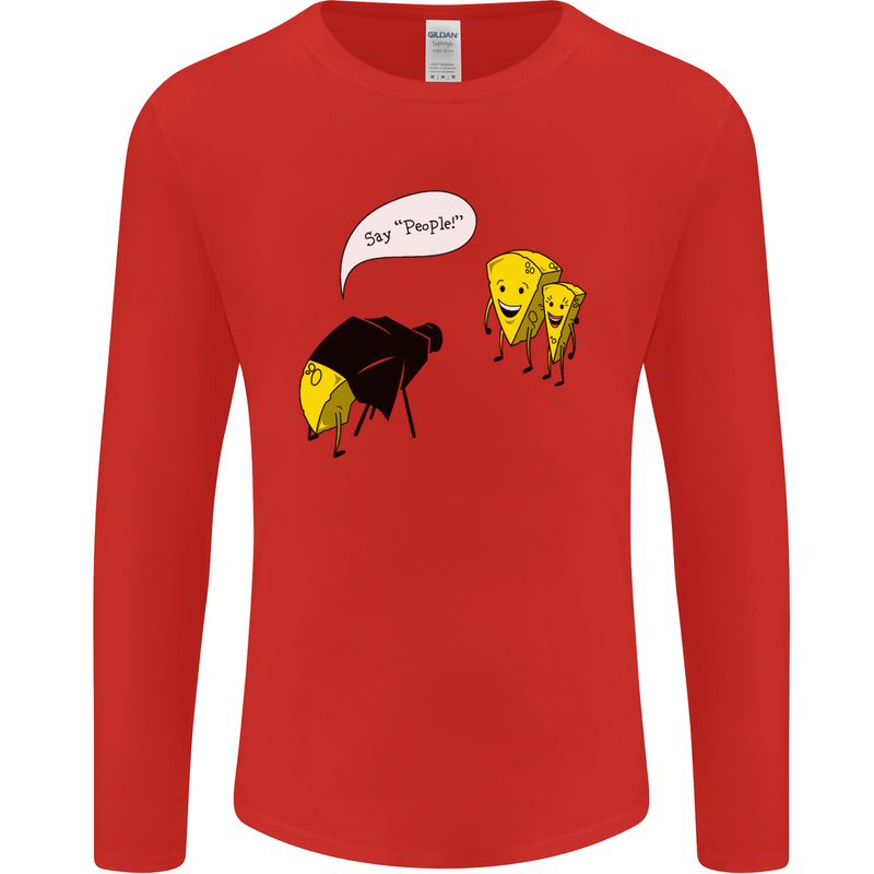 Say People Funny Photography Photograper Mens Long Sleeve T-Shirt Red