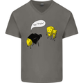Say People Funny Photography Photograper Mens V-Neck Cotton T-Shirt Charcoal