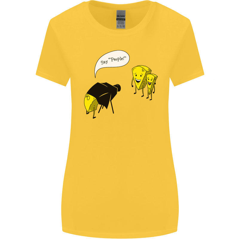Say People Funny Photography Photograper Womens Wider Cut T-Shirt Yellow