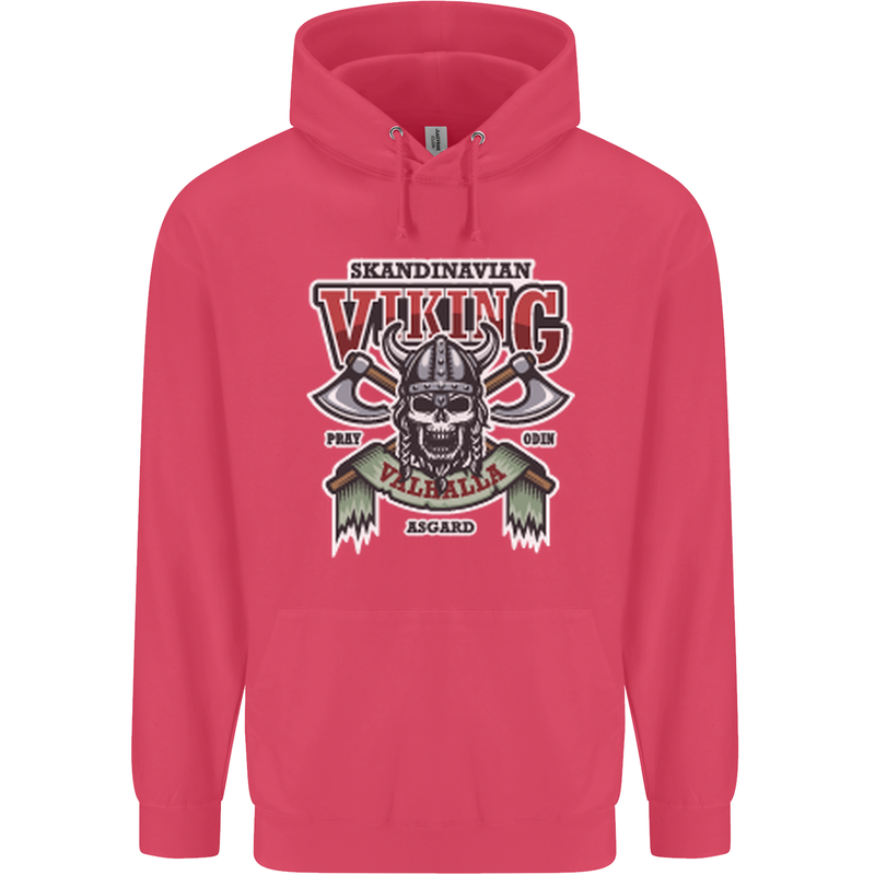 Scandinavian Viking Valhalla Odin Norse God Childrens Kids Hoodie Heliconia