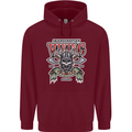 Scandinavian Viking Valhalla Odin Norse God Childrens Kids Hoodie Maroon