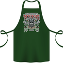 Scandinavian Viking Valhalla Odin Norse God Cotton Apron 100% Organic Forest Green