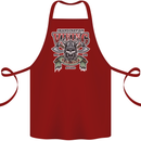 Scandinavian Viking Valhalla Odin Norse God Cotton Apron 100% Organic Maroon